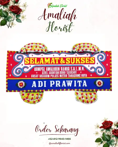 Papan Bunga Ucapan Selamat Akabiluru